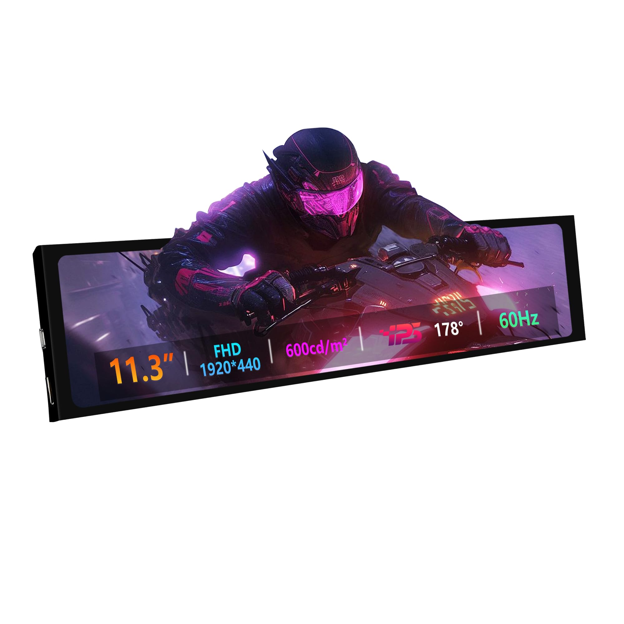 Amazon.com: ZHAOCAILIN 11.3 Inch Mini Monitor - FHD IPS1920x440